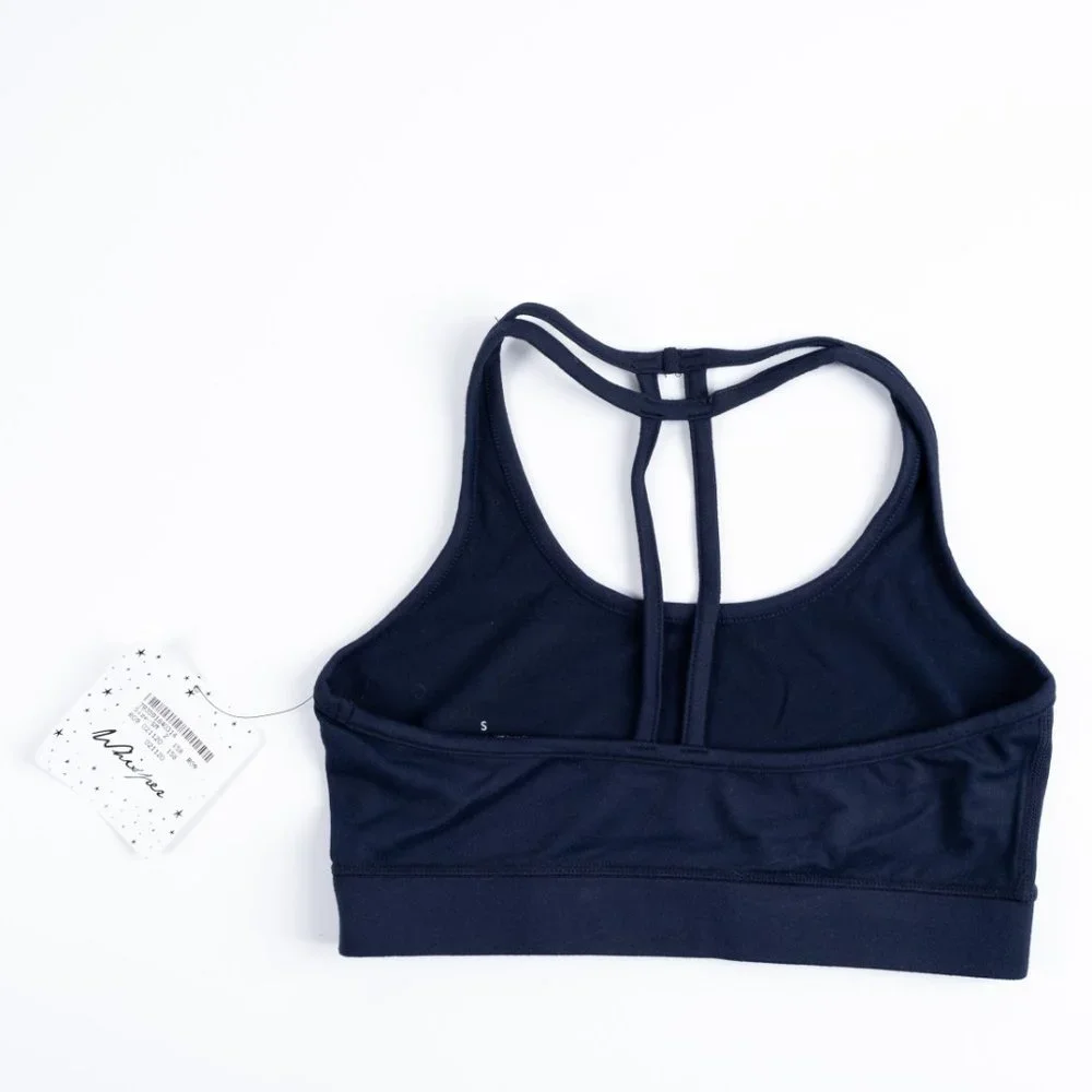 NEW WHISPER Anna Bra Marine Navy sports bra